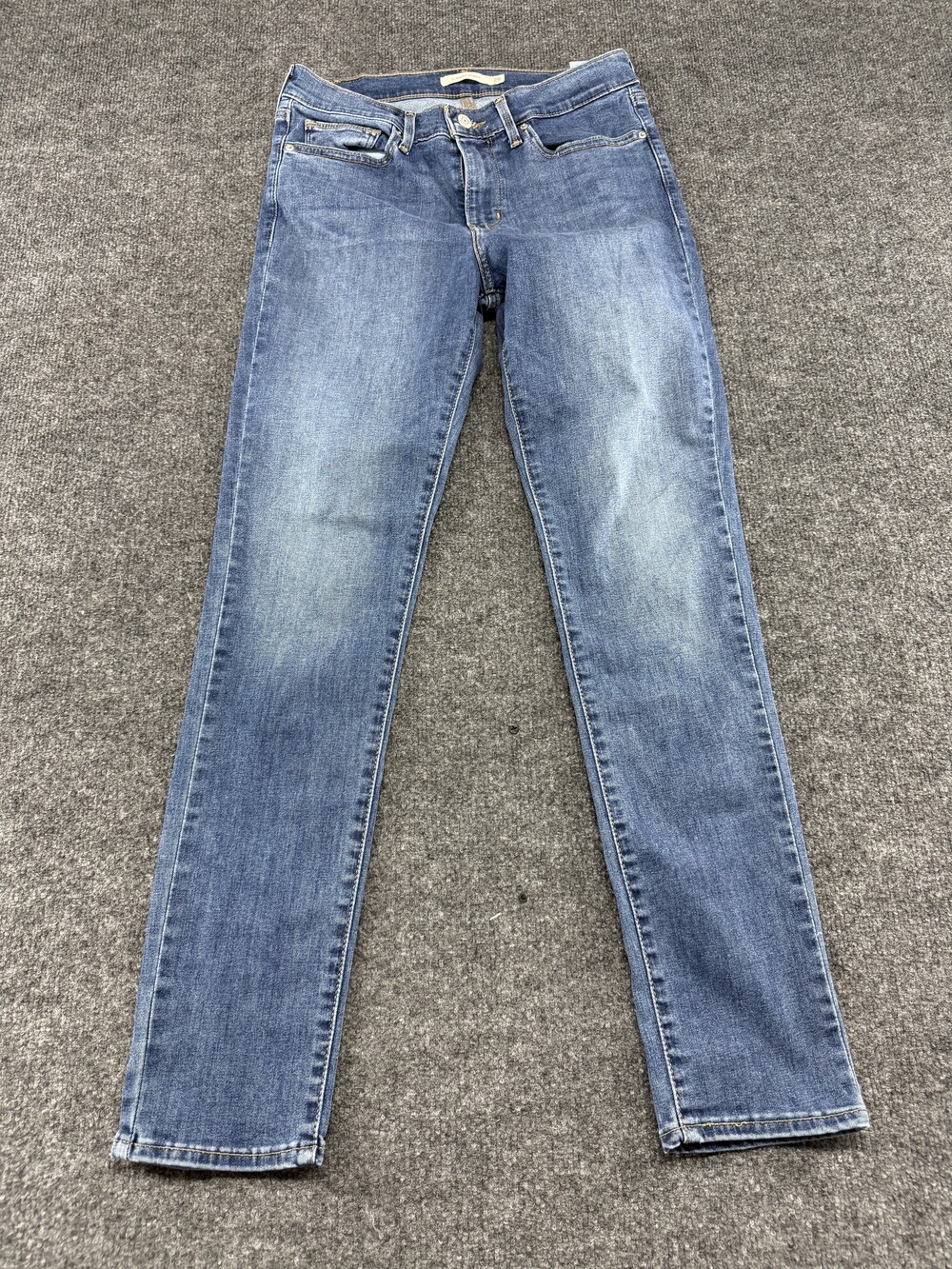 Levis Jeans Womens 28 Blue Medium Wash Mid Rise Skinny Stretch Denim Pants